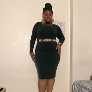 Hunter Green maxi dress